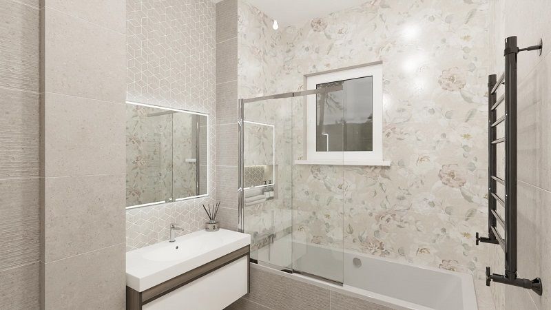 Совмещенный санузел Риккарди серый