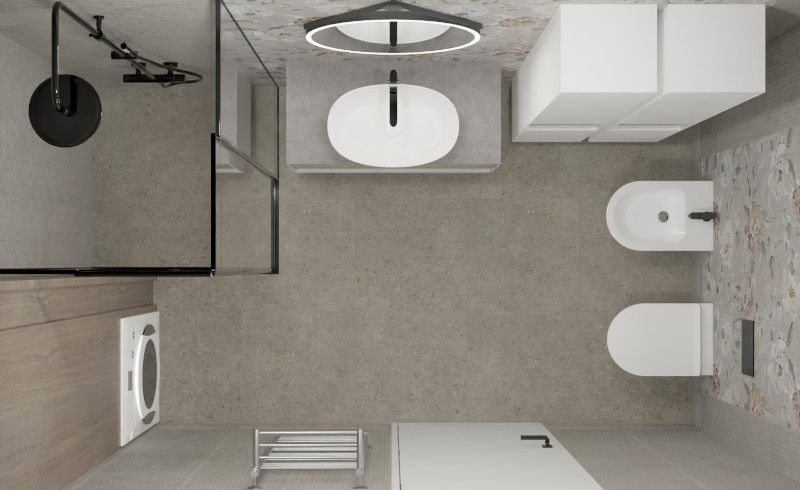 Совмещенный санузел Риккарди Совмещенный санузел Риккарди