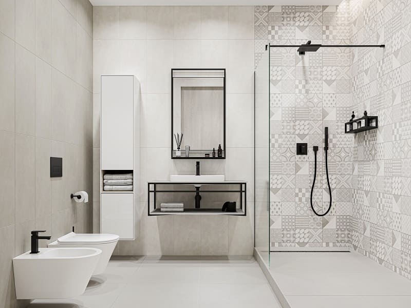 Совмещенный санузел Онда светло-серый Совмещенный санузел Онда светло-серый