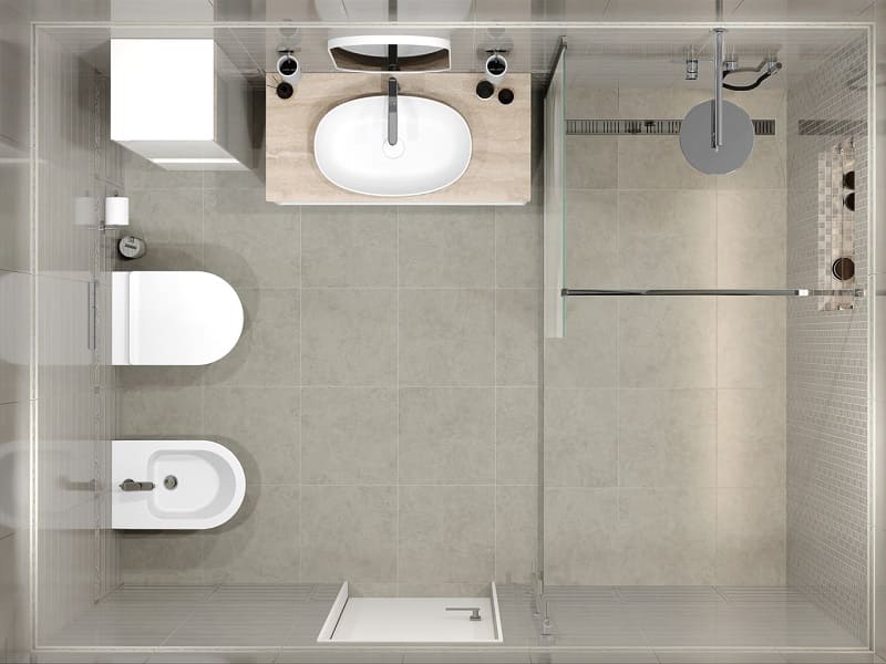 Совмещенный санузел Монсанту Совмещенный санузел Монсанту