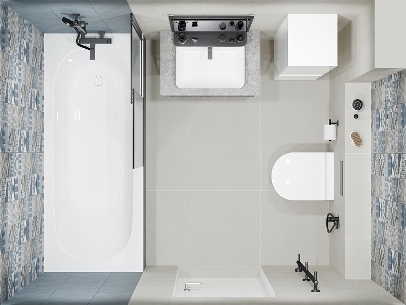 Ванная комната Онда синий