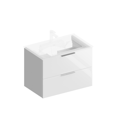 Тумба Piano Forte/Пиано Форте подвесная 75 см, 2 ящика, белый глянцевый Тумба Piano Forte/Пиано Форте подвесная 75 см, 2 ящика, белый глянцевый