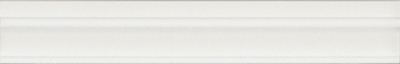 Бордюр Флориан белый матовый обрезной 30x5x1,9 Бордюр Флориан белый матовый обрезной 30x5x1,9