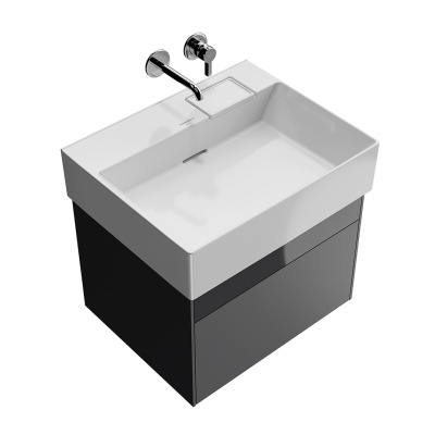 Тумба Logica/Лоджика подвесная 2 ящика 60 см, стальной серый Тумба Logica/Лоджика подвесная 2 ящика 60 см, стальной серый