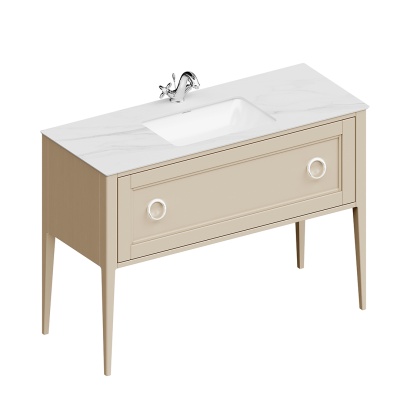 Тумба Plaza Classic/Плаза Классик напольная 1 ящик 120, капучино матовый