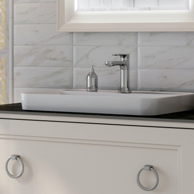 Смеситель для раковины Ole/Оле однорычажный без донного клапана 3/8, хром глянец