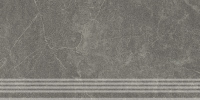 Ступень фронтальная Эстерель серый тёмный матовый обрезной 30x60x0,9