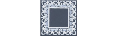 Декор Алмаш синий глянцевый 9,8x9,8x0,69