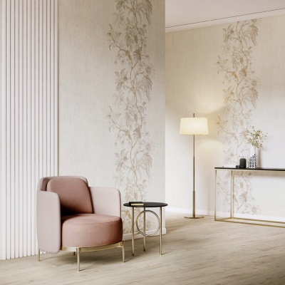 Обои виниловые Оранжерея мотив, бежевый Обои виниловые Оранжерея мотив, бежевый