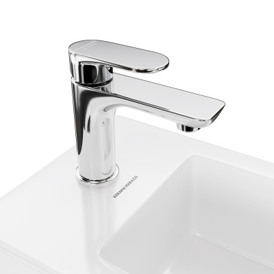 Раковина Lato/Лато встраиваемая сверху 50, белая глянцевая