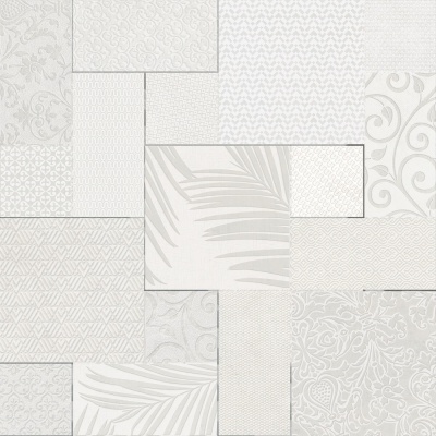 Панно Тассо белый матовый обрезной 60x60x0,9 Панно Тассо белый матовый обрезной 60x60x0,9