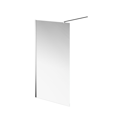 Душевая перегородка Vetro/Ветро, 100х195, хром Душевая перегородка Vetro/Ветро, 100х195, хром