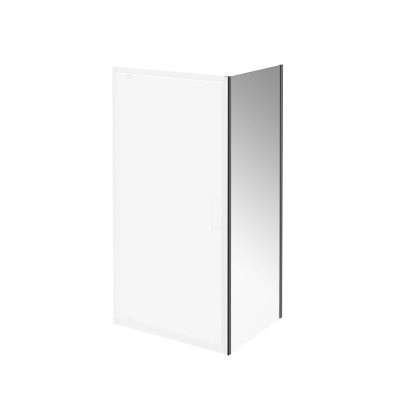 Душевая боковая панель Vetro/Ветро, 80х195, матовый черный