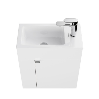 Тумба Lato/Лато подвесная 50 с дверцей, белый глянцевый