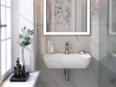 Раковина Plaza/Плаза подвесная 55, белая глянцевая Раковина Plaza/Плаза подвесная 55, белая глянцевая