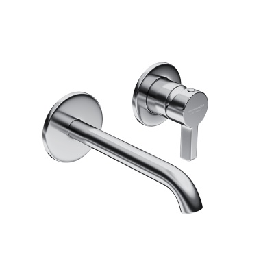 Смеситель для раковины Linea/Линеа однорычажный настенный, хром глянец Смеситель для раковины Linea/Линеа однорычажный настенный, хром глянец