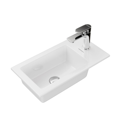 Раковина LATO встраиваемая сверху 50, белая глянцевая