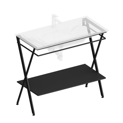 Металлическая структура Piano Next/Пиано Некст напольная 95, черная матовая