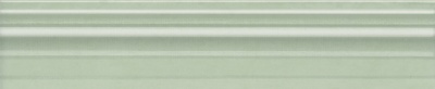 Бордюр Багет Левада зеленый светлый глянцевый 25x5,5x1,8