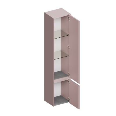 Пенал Cubo/Кубо подвесной правый 165, мальва матовый Пенал Cubo/Кубо подвесной правый 165, мальва матовый