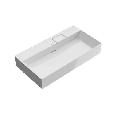 Раковина Logica/Лоджика мебельная\подвесная без отверстий 90, белая глянцевая Раковина Logica/Лоджика мебельная\подвесная без отверстий 90, белая глянцевая