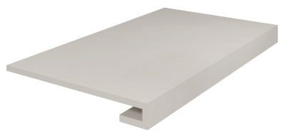 Ступень Онда серый светлый натуральный обрезной 33x60x0,9