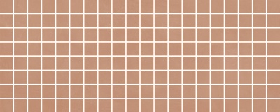 Декор Каннареджо мозаичный оранжевый матовый 20x50x0,8 из 160 частей 2,3х2,3