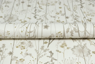 Обои виниловые на флизелиновой основе Платан, мотив, зелёный