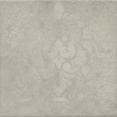 Хадду серый светлый матовый декорированный 40,2x40,2x0,8