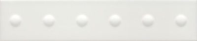 Медина 1 белый матовый структура 6x28,5x1