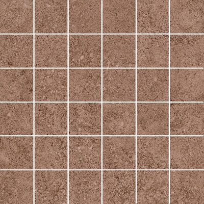 Декор Руссильон мозаичный коричневый матовый обрезной 30x30x0,9