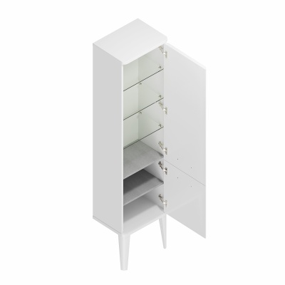 Пенал Pompei/Помпеи напольный\подвесной 150, белый глянцевый