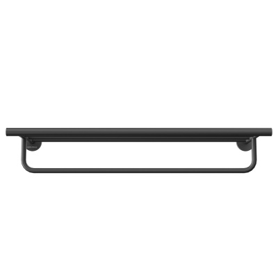 Полка для полотенец Изола настенная, черный матовый