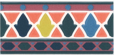 Декор Алькасар глянцевый 7,4x15x0,69