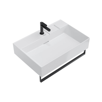 Раковина Logica/Лоджика мебельная\подвесная с одним отверстием 70, белая глянцевая