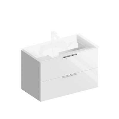 Тумба Piano Forte/Пиано Форте подвесная 85 см, 2 ящика, белый глянцевый Тумба Piano Forte/Пиано Форте подвесная 85 см, 2 ящика, белый глянцевый