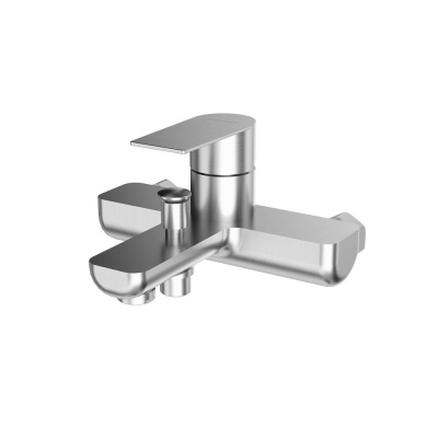 Смеситель Велато для ванны, брашированная сталь