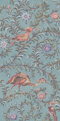 Панно Райский сад бирюзовый матовый обрезной (из 3-х частей 60x119,5x0,9) 180x119,5x0,9