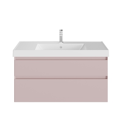 Тумба Cubo/Кубо подвесная с ящиками 100, мальва матовая Тумба Cubo/Кубо подвесная с ящиками 100, мальва матовая