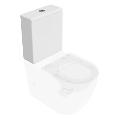 Бачок для напольного унитаза Sfera/Сфера c арматурой, белый глянцевый Бачок для напольного унитаза Sfera/Сфера c арматурой, белый глянцевый