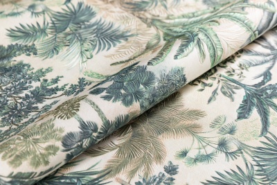 Обои виниловые Оазис мотив, тёмный зелёный Обои виниловые Оазис мотив, тёмный зелёный