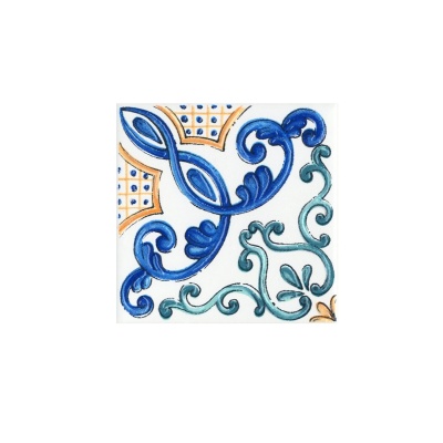 Вставка Капри майолика 9,8x9,8x0,7