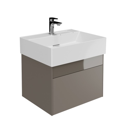 Тумба LOGICA подвесная 2 ящика 60 см, песчаный