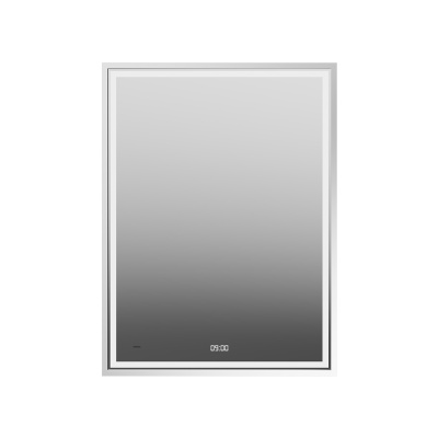 Зеркало TECNO c LED 60 с подсветкой, с функцией антизапотевание, белое глянцевое