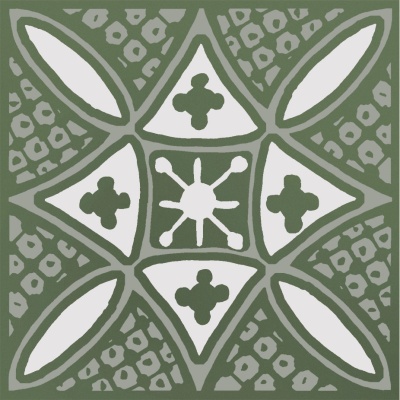 Декор Бахия 2 зелёный глянцевый 9,8x9,8x0,7 Декор Бахия 2 зелёный глянцевый 9,8x9,8x0,7