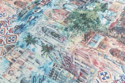 Обои виниловые Впечатление мотив, цветной Обои виниловые Впечатление мотив, цветной