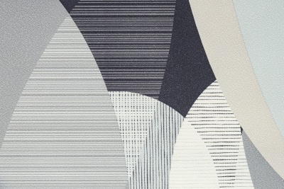 Обои виниловые на флизелиновой основе Шафран мотив, черный, листья