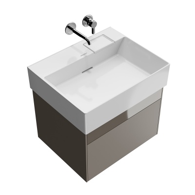 Тумба LOGICA подвесная 2 ящика 60 см, песчаный