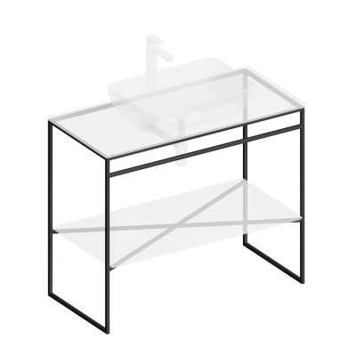 Металлическая структура PLAZA Next напольная 100, черная матовая Металлическая структура PLAZA Next напольная 100, черная матовая