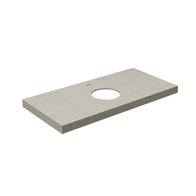 Столешница из керамогранита для накладных раковин, Про Чементо 100, бежевый натуральный Столешница из керамогранита для накладных раковин, Про Чементо 100, бежевый натуральный